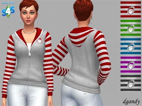 The Sims Resource Hoodie Heidi By Dgandy Sims 4 Downloads
