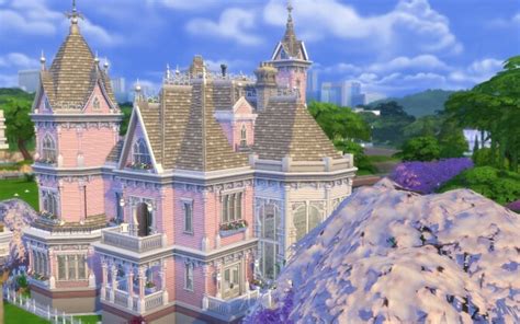 The Pink Victorian Mansion By Alexiasi At Mod The Sims Sims 4 Updates