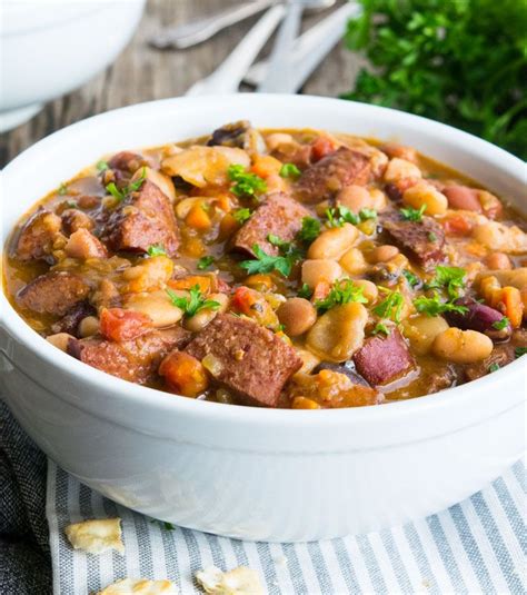 Using a large cooking pot, beans and water should be placed over a medium light and allowed to come to a full boiling point for 15 minutes. 15 Bean Soup | Recipe | 15 bean soup, Bean soup mix recipe ...