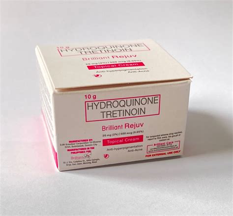 Hydroquinone Tretinoin Brilliant Rejuv Cream 10g Rejuvenating Sets