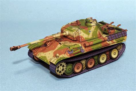 Medium Tank Panther Ausf G Papercraft Model Paperox Free Papercraft