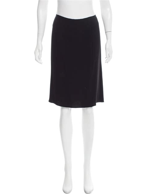 Prada Knee Length Crepe Skirt Clothing Pra150903 The Realreal