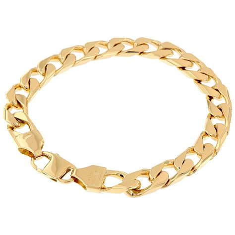 New Versace Mens Gold Plated Medusa Bracelet At 1stdibs