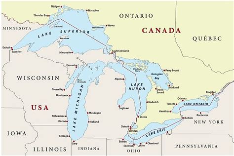 The 8 Us States Located In The Great Lakes Region Worldatlas