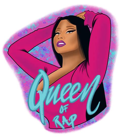 Nicki Minaj Queen Of Rap Sticker Etsy