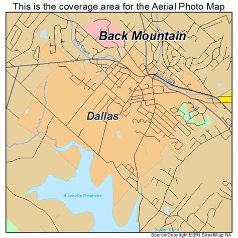 Aerial Photography Map Of Dallas Pa Pennsylvania