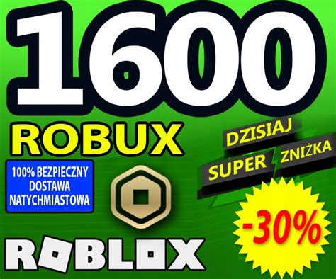 1600 Robux Roblox 12190681236 Oficjalne Archiwum Allegro