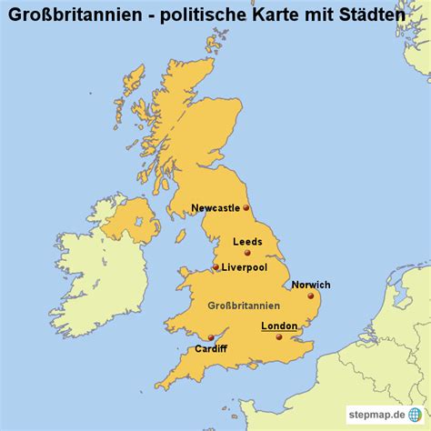 A little country with an illustrious history, england's dynamic cities, sleepy villages, lush green moorlands and craggy coastlines create a rich cultural and natural landscape. England Politische Karte | filmgroephetaccent