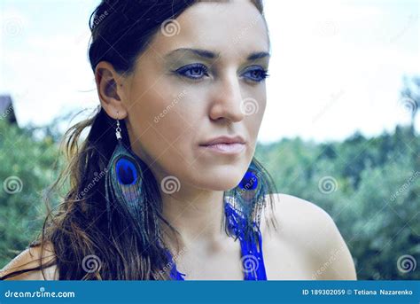 Hot Modern Girl At Lake In Water Stock Image Image Of Care Fashion 189302059
