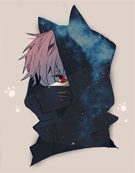 Sad anime boy with white wolf 149446. http://weheartit.com/entry/236119661 | Anime drawings boy ...