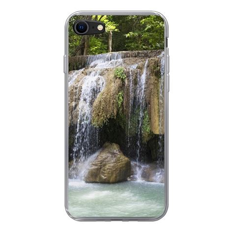 Muchowow Handyhülle Wasserfall über Felsen Im Erawan Nationalpark In Thailand Handyhülle Apple