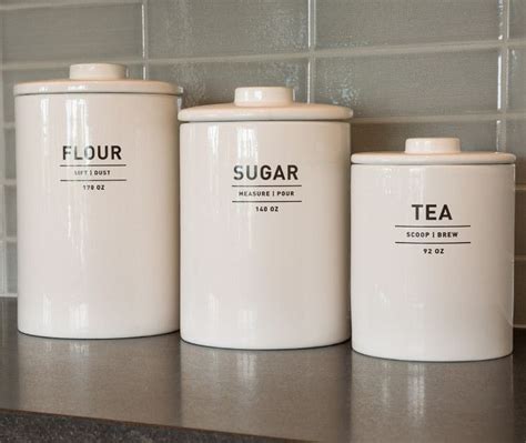 Maybe you would like to learn more about one of these? White kitchen canisters | The Social Informer