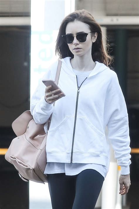 Lily Collins Hits The Gym In West Hollywood Gotceleb