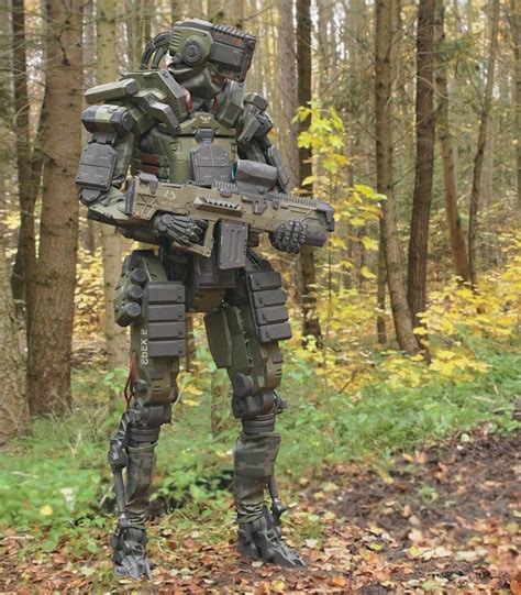 Artstation Amak Robot Soldier Michael Weisheim Beresin Military