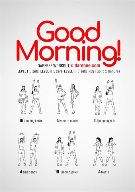 Good Morning Workout Morning Workout Routine Good Mornings Exercise