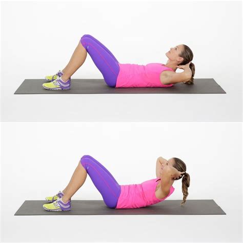 Basic Crunch Crunches Abs Challenge 6 Pack Abs