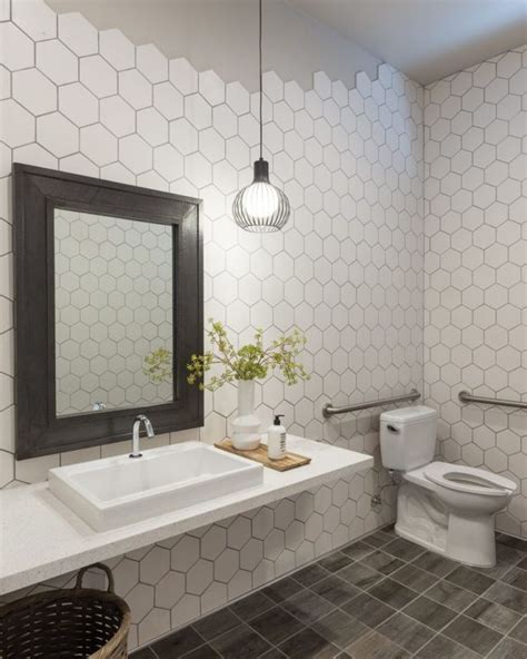 Your Complete Guide To Bathroom Tile Black Tile Bathrooms Hexagon