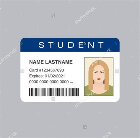 Student Id Card Template Free Download Pdflegal