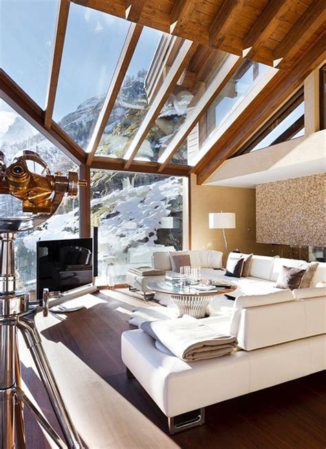 Luxurious Chalet Zermatt Peak In The Swiss Alps Interior Architecture
