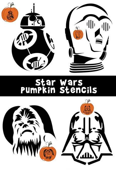 8 Star Wars Pumpkin Carving Patterns Including Darth Vader Darth Maul