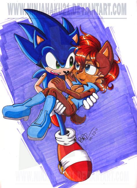 Sonic And Sally Sonic Sonic The Hedgehog Sally Acorn