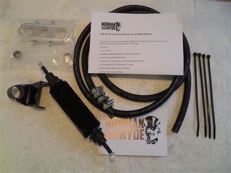 Oil Cooler Assembly For Oil In Frame Tr6t120tr7t140 Norman Hyde