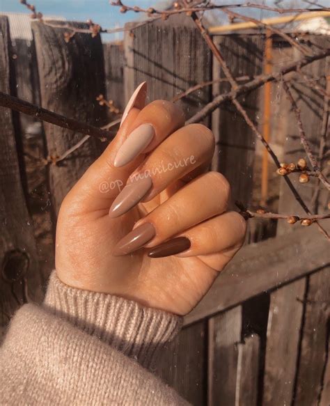 Nails Design Brown Acrylic Nails Beige Nails Brown Nails Design