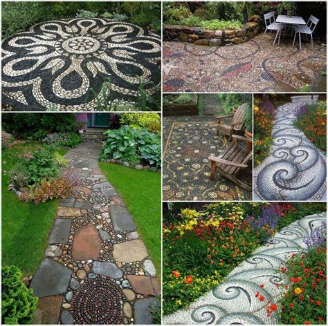15 Wonderful Pebble Garden Paths You Will Admire