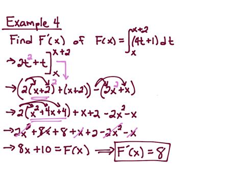 In section 4.4, we learned the fundamental theorem of calculus (ftc), which from here forward will be referred to as the first fundamental theorem of calculus, as in this section we develop a corresponding result that follows it. ShowMe - fundamental theorem of calculus