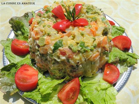Salade macédoine 3 légumes facile rapideسلطة المسيدوان 3 خضر الموسم سهلة وسريعة. La cuisine en amateur de Maryline: Salade russe