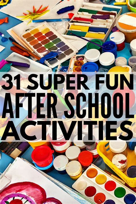 What To Do After School 31 After School Activities For Kids School
