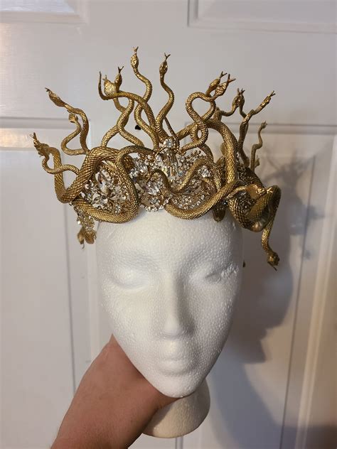 Medusa Headpiece Gorgon Headpiece Gorgeous Halloween Photo Shoot Or Cosplay Piece Etsy