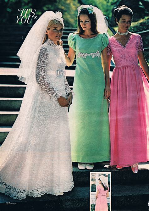 1970s Jc Penney Catalog Bridal Fashions Wedding Gowns Vintage