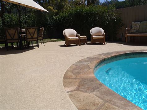 This type has the most number of available slides in the market today and can easily cater to adults if you get the right size. Pool Deck: Spray Finish with Stamped overlay coping ...