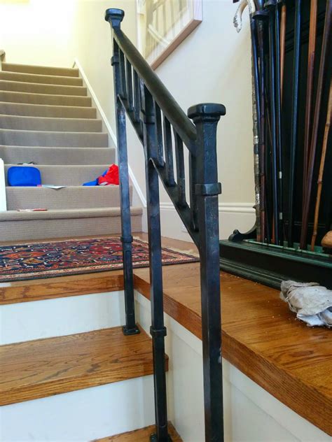 Sandy agrafiotis)before the age of gypsum and drywall, interior plaster walls were vulnerable to all sorts of potential damage. Custom Craftsman Style Stair Rail by Clay and Steel ...