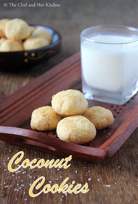 The Chef And Her Kitchen Eggless Coconut Cookies Recipe Eggless