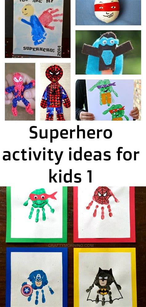 Superhero Activity Ideas For Kids 1 Fathers Day Crafts Superhero