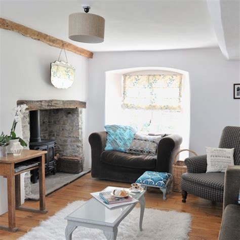 Original Living Room Features Modern Country Cottage