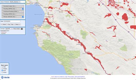 Get Daily Maps Of Flooding In California From Floodscan Verisks