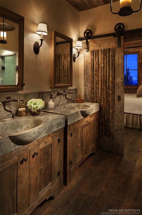 For daily updates & inspiration ⬇️ follow @bathroom_decor. 17 Inspiring Rustic Bathroom Decor Ideas for Cozy Home ...
