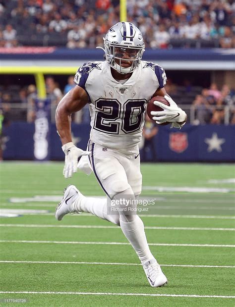 Tony Pollard Of The Dallas Cowboys Carries The Ball Against The Miami