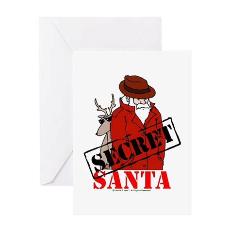Secret Santa Greeting Card By Markix
