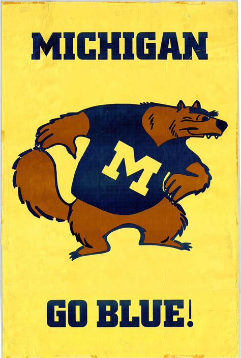Vintage Michigan Wolverine Logo Mgoblog