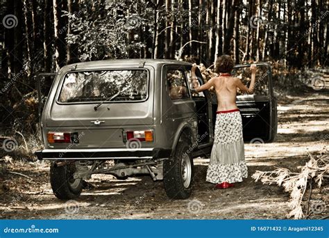 Beautiful Topless Girl Car Stock Photos Free Royalty Free Stock Photos From Dreamstime