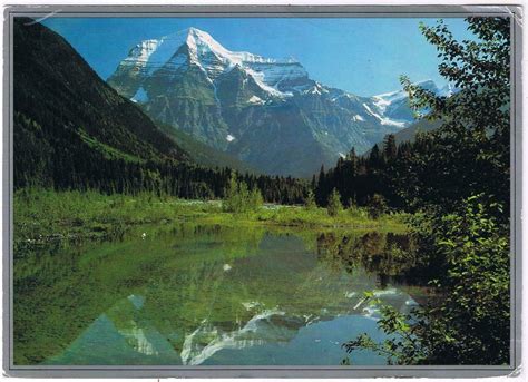 Postcard Mount Robson Canadian Rockies 5 X 7