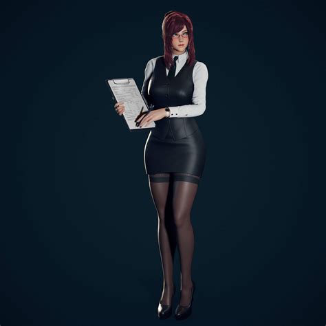 Primrose Office Lady 3d Model By Ryanreos