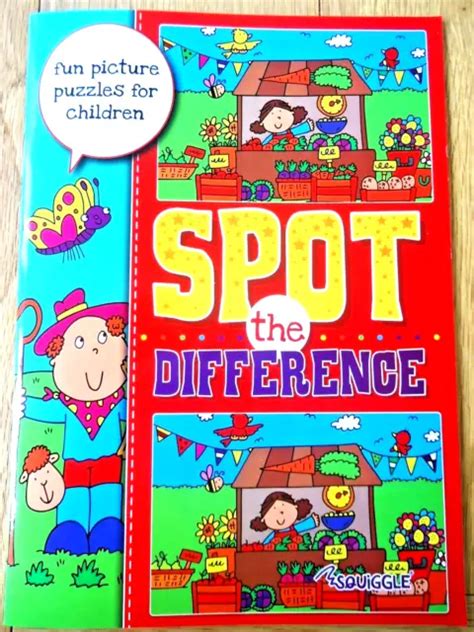 Spot The Difference Book Childrens Puzzles A4 Large Size Full