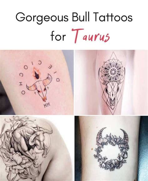 52 Gorgeous Taurus Tattoos With Meaning Our Mindful Life Taurus