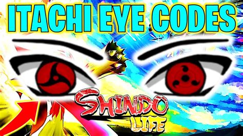 ⭐shindo Life Itachi Custom Eye Codes⭐ Youtube