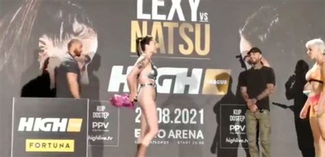 Fight Breaks Out After Female Mma Fighter Puts Sex Toy In The Face Of Her Opponent Video